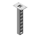 Стойка кабельная потолочная двойная МКС 60x400x400