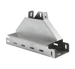 Т ответвитель вертикальный вверх с разворотом 90 МКС 600x100